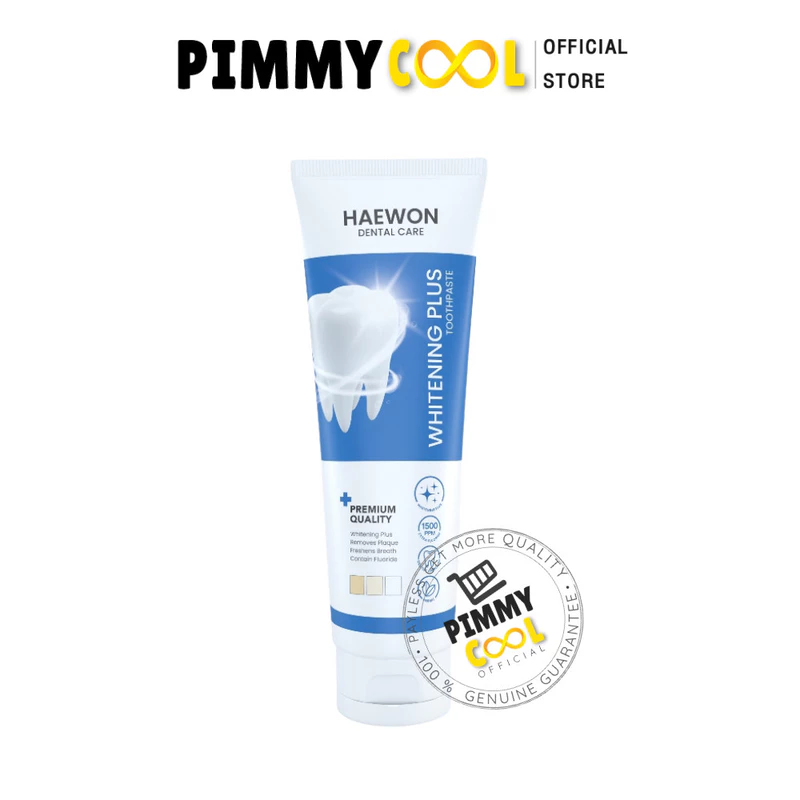 Haewon Whitening Plus ยาสีฟันแฮวอน สูตรฟันขาว ยาสีฟัน ยาสีฟัน ขนาด 80g.