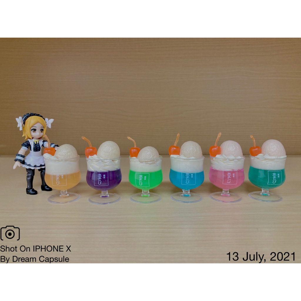 Deli House Ready Stock  Gongtai Lab ไอศกรีมสดขนาดเล็กโซดาแตงโมจําลองแคปซูลขนาดเล็กเครื่องประดับของเล