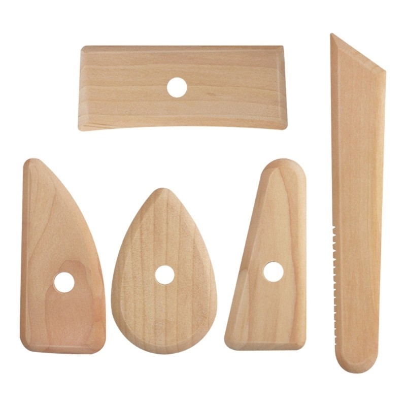 YU 5 ชิ้น Clay Sculpting ชุดเครื่องมือเครื่องปั้นดินเผา Foot Shapers เครื่องมือ Clay Texture ซี่โครง