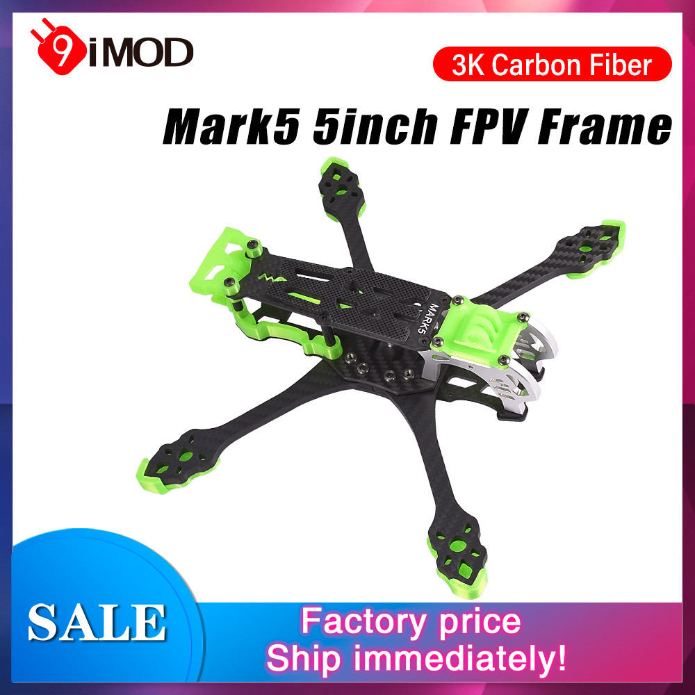 9IMOD Mark5 5 นิ้ว FPV กรอบ 225 มม.3-6S 3K คาร์บอนไฟเบอร์พิมพ์สําหรับ RF/KISS/F3/F4/F7 FC