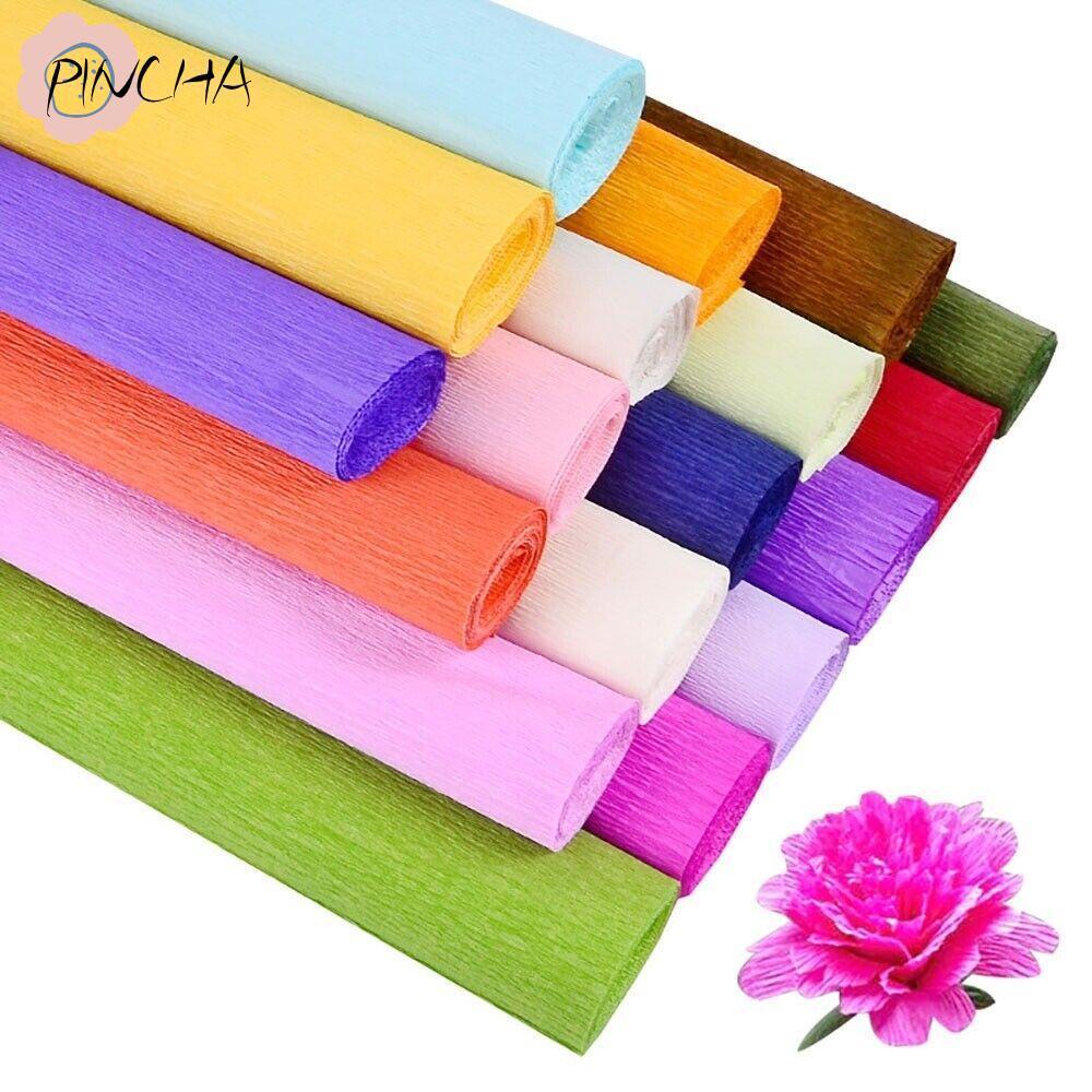 กระดาษห่อดอกไม้ กระดาษย่นหนา กระดาษเครปแฮนด์เมด สําหรับ DIY ห่อวัสดุการผลิต