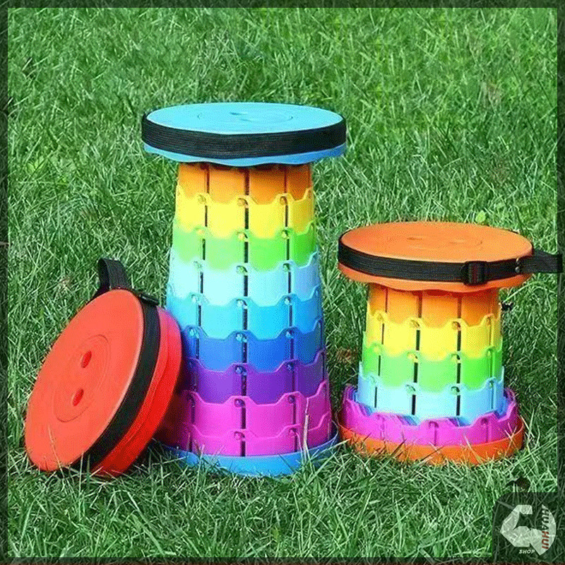 เก้าอี้พับได้ เก้าอี้ตกปลา เก้าอี้แคมป์ปิ้ง พับได้ พกพาสะดวก ปรับระดับได้ตามใจ สีสวยไม่ซ้ำใคร