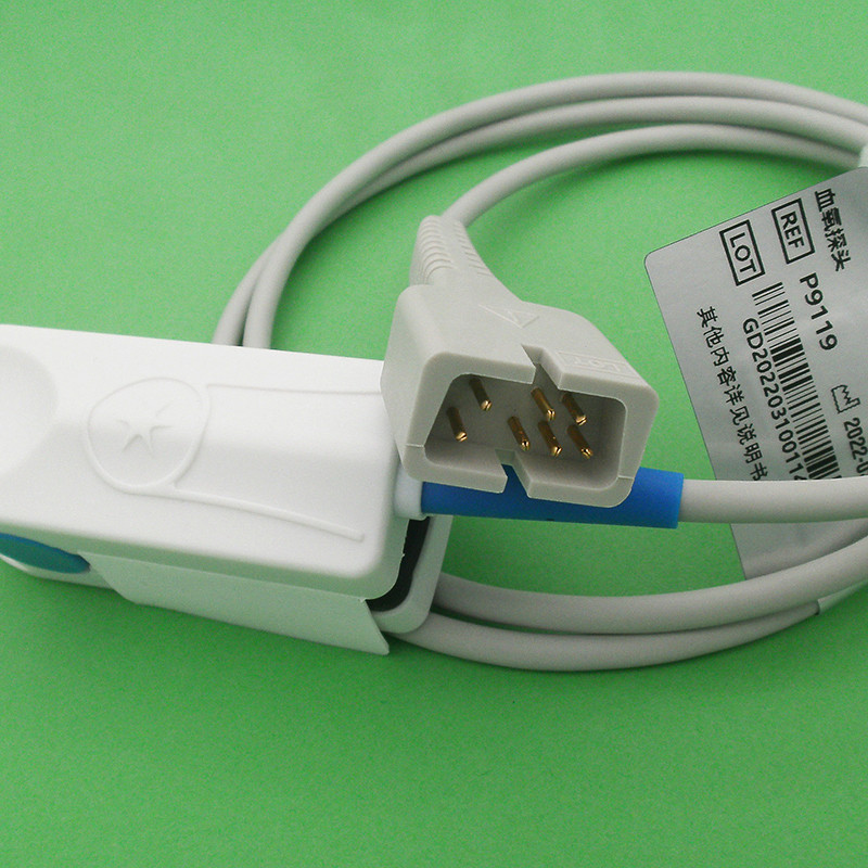 ใช้งานร่วมกับ Mairui Blood Oxygen Probe MEC1000// PM7000/8000/9000/จอภาพสั้น Line-Patient End