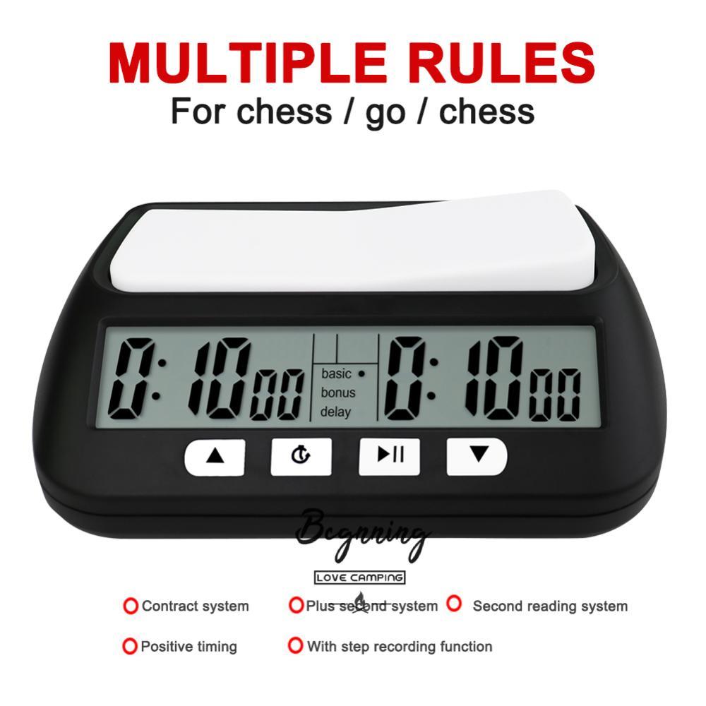 จัดส่งจากกรุงเทพ นาฬิกาหมากรุก Portable Chess Clock Timer  Professional Board Game Timer