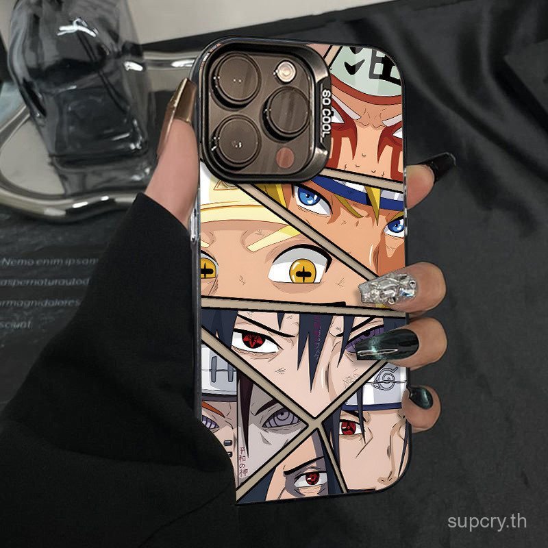 อินเทรนด์ Naruto Partner Collection เคสโทรศัพท์โลหะเหมาะสําหรับ iPhone 16promax 17promax 15 14 13 12 11 promax 12pro 14plus 13pro เคสป้องกันกันกระแทก