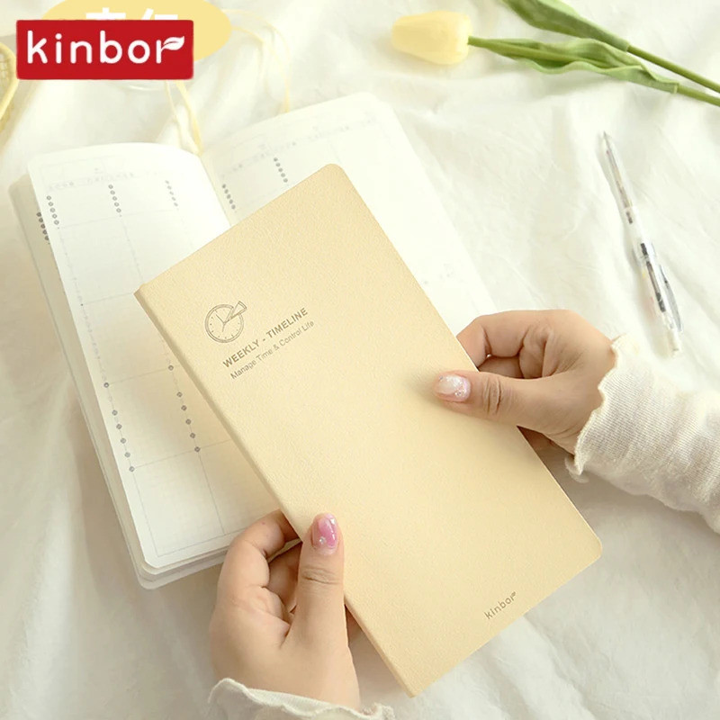 Kinbor Timeline Week Plan 2026 Weekly Planner A5 A6 Pocket Notebook Daily Planer Journal รายเดือนราย
