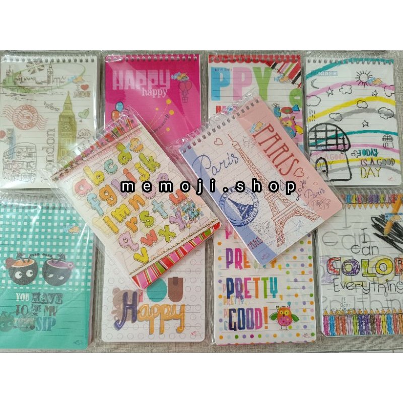 สมุดโน๊ตแฟนซี A6 เกลียว