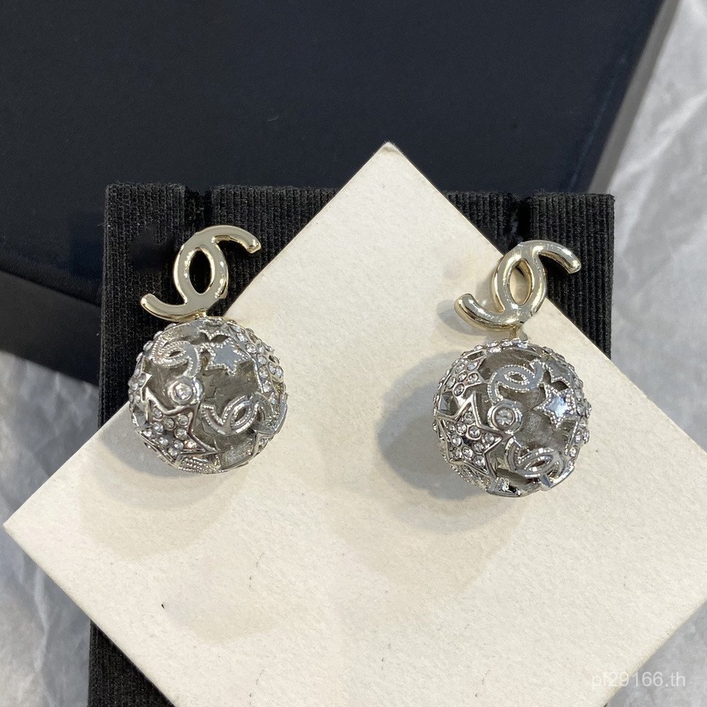 ต่างหูแฟชั่นดาวสไตล์ใหม่สร้อยคอเงินHigh-Endรู้สึกHollow Hollow Hollow Ball Classyเข็มกลัดStar Ball 3