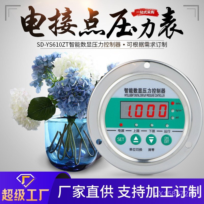 ป้องกันการกัดกร่อน SD-YS610ZT ความดันไฟฟ้า Contact สมาร์ทความแม่นยําสูง Controller สแตนเลสควบคุมวัดค