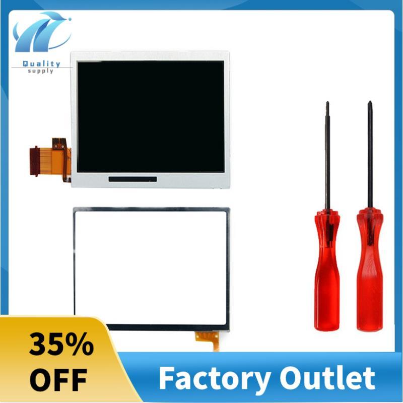 สําหรับ NDSL หน้าจอสัมผัส LCD + ชุดหน้าจอลงพร้อมไขควงสําหรับคอนโซลเกม NDSL อะไหล่ชุดหน้าจอ