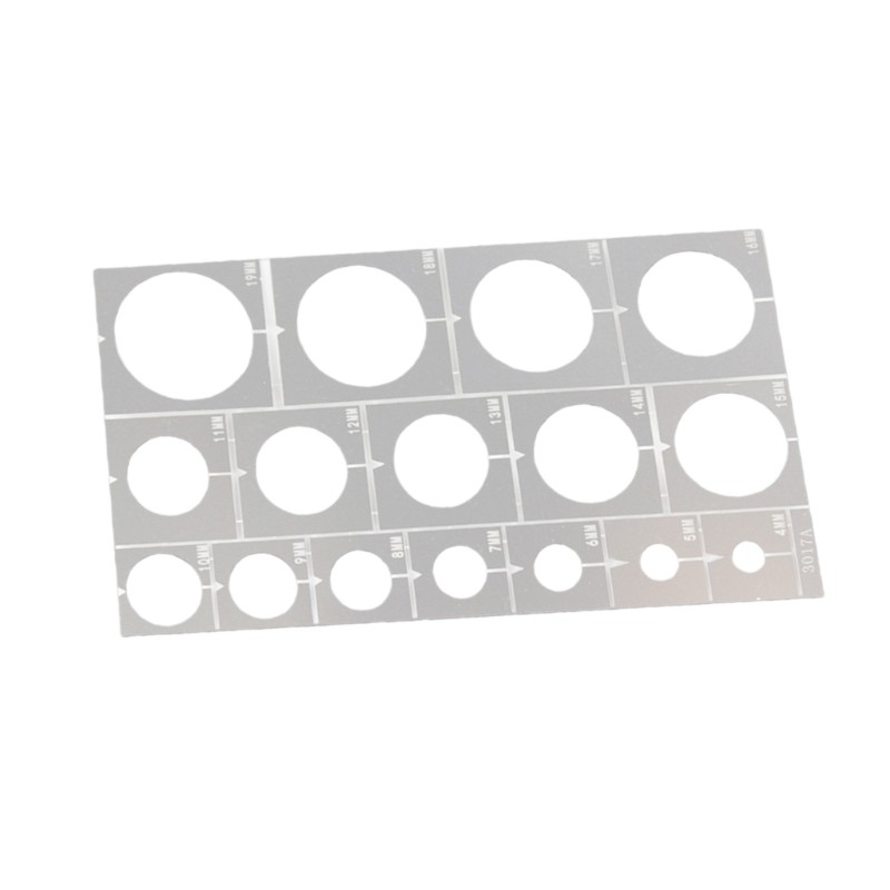 Moon Circle Stencil Model Making Accessories Roadwheel Rims Sprayer Stencil Template