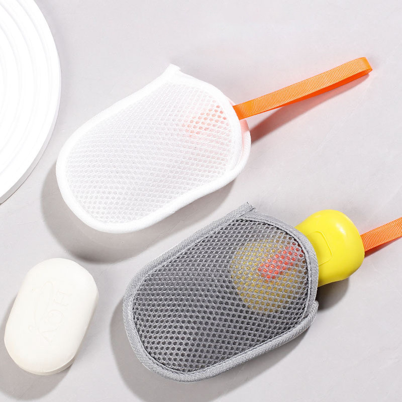 ตาข่ายสบู่ ถุงตาข่ายตีฟองสบู่ ตาข่ายทำโฟม ซุปเปอร์นุ่ม ฟอง ทําความสะอาด ขนาดเล็กสะดวกใช้งาน