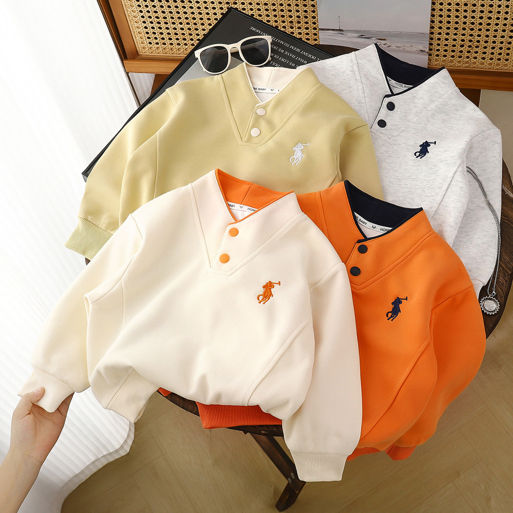 เสื้อกันหนาวเด็กผู้ชาย สไตล์ใหม่ใส่สบาย เหมาะกับฤดูใบไม้ผลิและฤดูใบไม้ร่วง