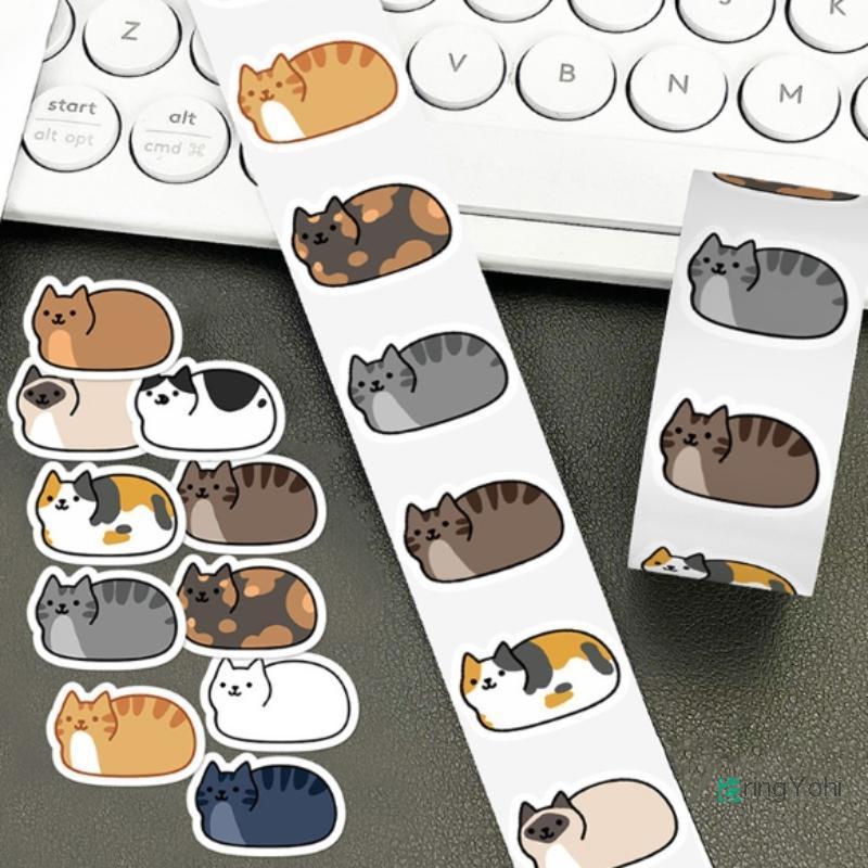 AringYohi] 500PCS การ์ตูน Tuo Tuo สติกเกอร์ม้วนสเก็ตบอร์ดแล็ปท็อปกระเป๋าเดินทางสเก็ตบอร์ดโทรศัพท์ของขวัญโทรศัพท์กันน้ําสติกเกอร์น่ารักใหม่