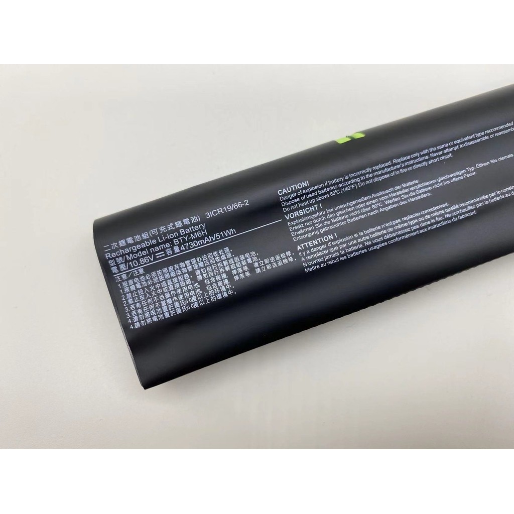 แบตเตอรี่แล็ปท็อป MSI MS-16J1/J2/J3/J5L/J6 BTY-M6H GE62/72 ใหม่