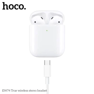 HOCO EW74 คือหูฟังไร้สายแบบ (TWS) ที่ใช้การเชื่อมต่อผ่าน บลูทูธ 5.4 มีดีไซน์แบบกึ่งอินเอียร์ (semi-in-ear)