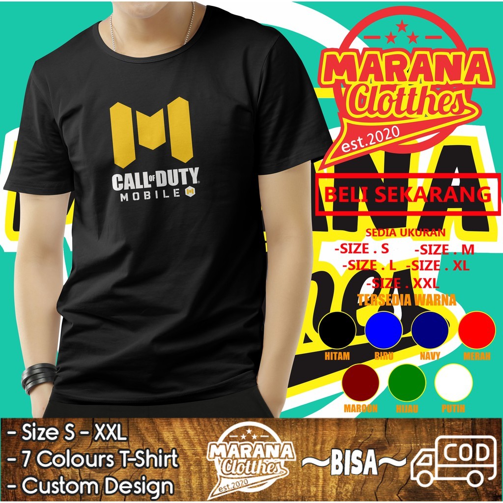 Solid F169 Call Of Duty v2 Logo Game Shirt เสื้อยืด