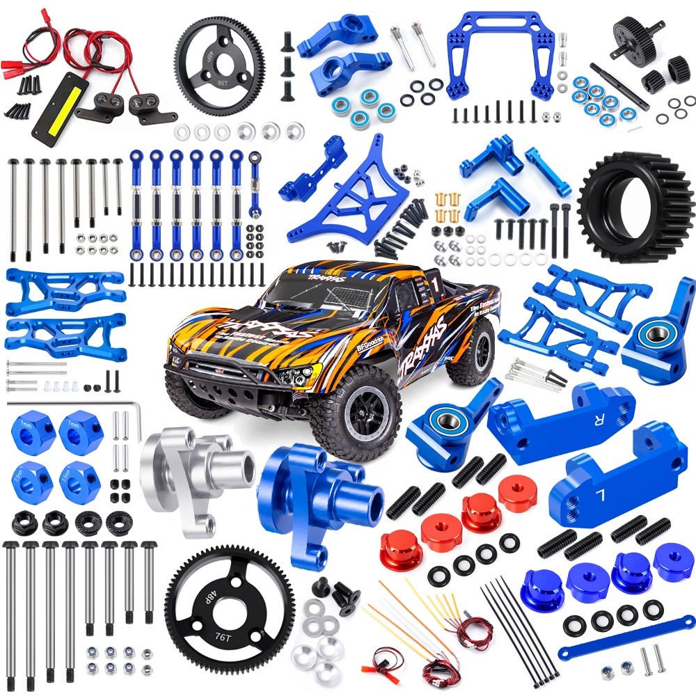 โลหะเกียร์ Tower Crank อะแดปเตอร์ถ้วยบล็อกแขน Pin เกียร์ Mount Bar Nut Light Linkage สําหรับ Traxxas Slash 2WD 1/10 RC รถอะไหล่
