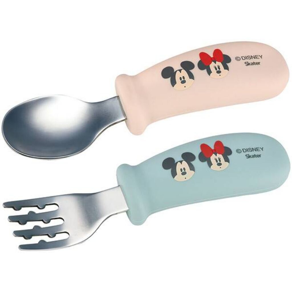 Skater – ชุดช้อนส้อมด้ามจับซิลิโคน Easy-to-Grip Silicone Spoon and Fork Set ราคา ถูกที่สุด ดีลบีเคเค แกลเลอรีภาพที่ 2