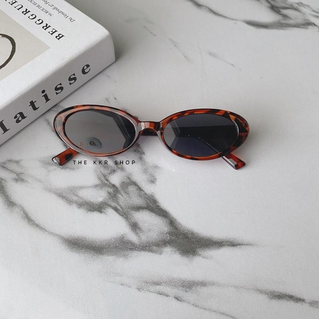 แว่นตากันแดดแฟชั่นรูปวงรีไข่ KD1804 กันแสงแดด ชายหญิงใส่ได้ ถ่ายรูปชิคๆ มีบริการปลายทาง - รูปที่ 3