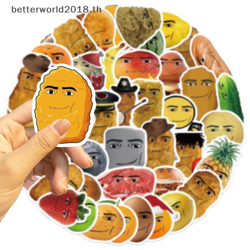 [bet] 58 ชิ้นไก่นักเก็ต Meme DIY สติกเกอร์ Scrapbooking โทรศัพท์กระเป๋าเดินทางสเก็ตบอร์ดกันน้ํา Deca