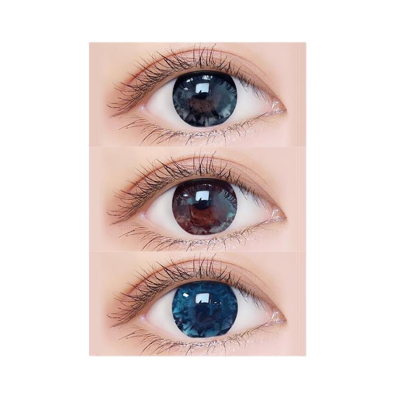 เพชรที่มีสีสันคอนแทคเลนส์ที่มีเส้นผ่าศูนย์กลางขนาดใหญ่สําหรับ Eur七彩钻美形眼镜大直筒年秋装新款美血压仪นักเรียนระดับซ่อ