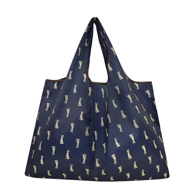 กระเป๋าถุงช้อปปิ้งพับได้กันน้ำ ขนาดใหญ่ เป็นมิตรกับสิ่งแวดล้อม พกพาสะดวก ทำจากผ้าอ็อกซ์ฟอร์ด - รูปที่ 3