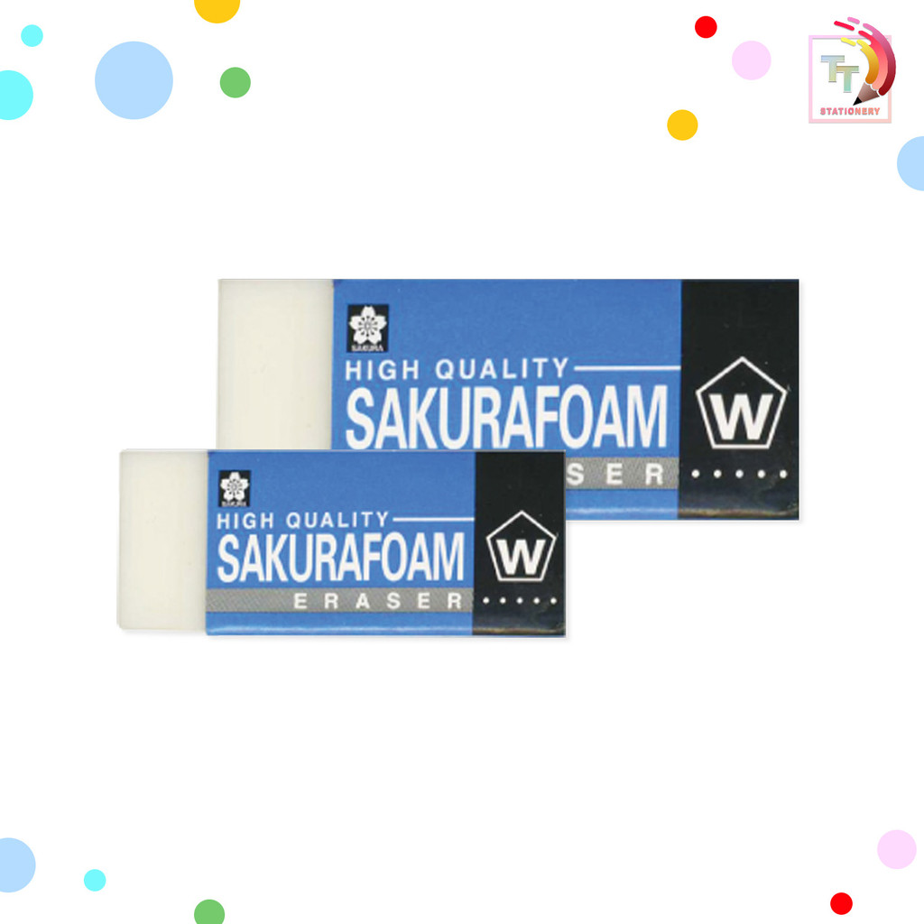 Sakura (ซากุระ) ยางลบดินสอ ยางลบ รุ่น Foam XRFW-60 / XRFW-100 ( แพ็ค 2 ก้อน ) ราคา ถูกที่สุด ดีลบีเคเค แกลเลอรีภาพที่ 5