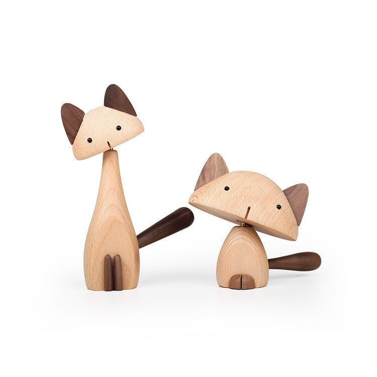 [Sg Seller]Wooden Art Animal Creative Gifts Home Decorations Wooden European Decorations Wooden Prod
