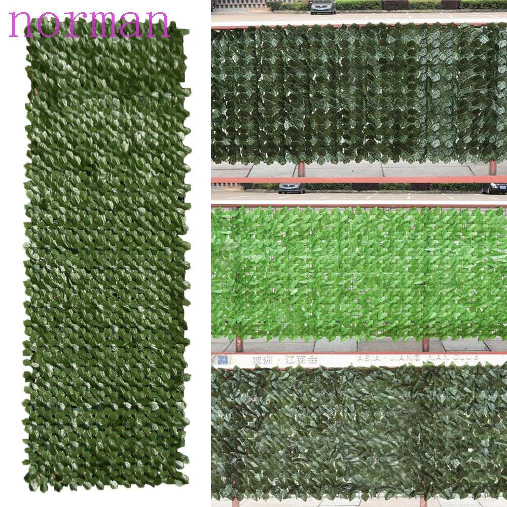 NORMAN พืชประดิษฐ์ใบเขียวประดิษฐ์ 0.5X1M รั้วระเบียงกลางแจ้ง Hedge