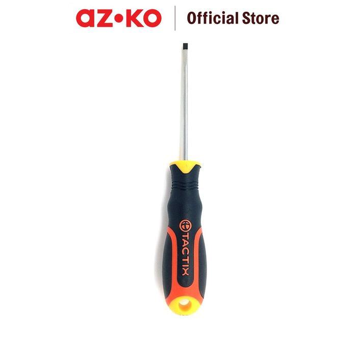 TACTIX MINUS SCREWDRIVER 3X100 MM - สีดํา