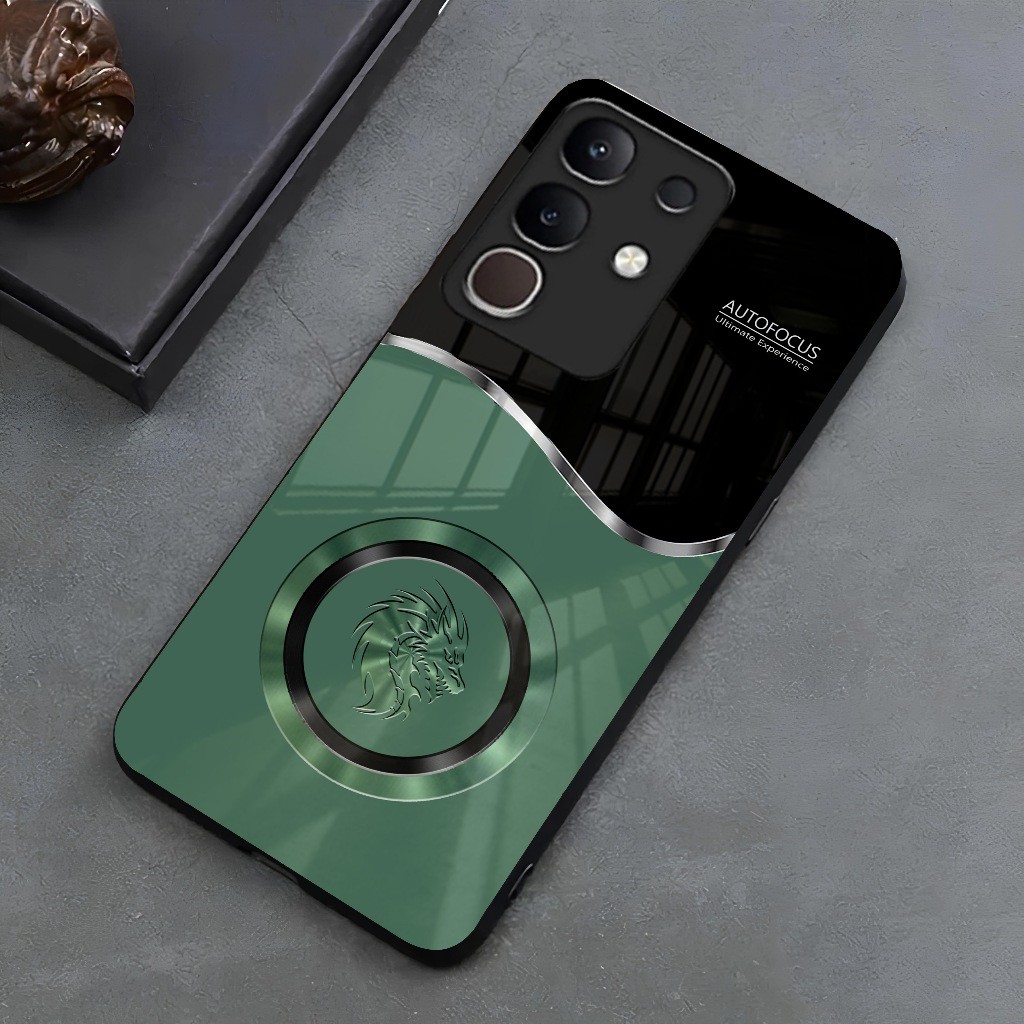 (B153) Glossy Glass Softcase Vivo Y29 4G Y29 5G Y19S Y12S Y20 Y100 Y17S Y02 Y15S Y22S ล่าสุด 2025 - 