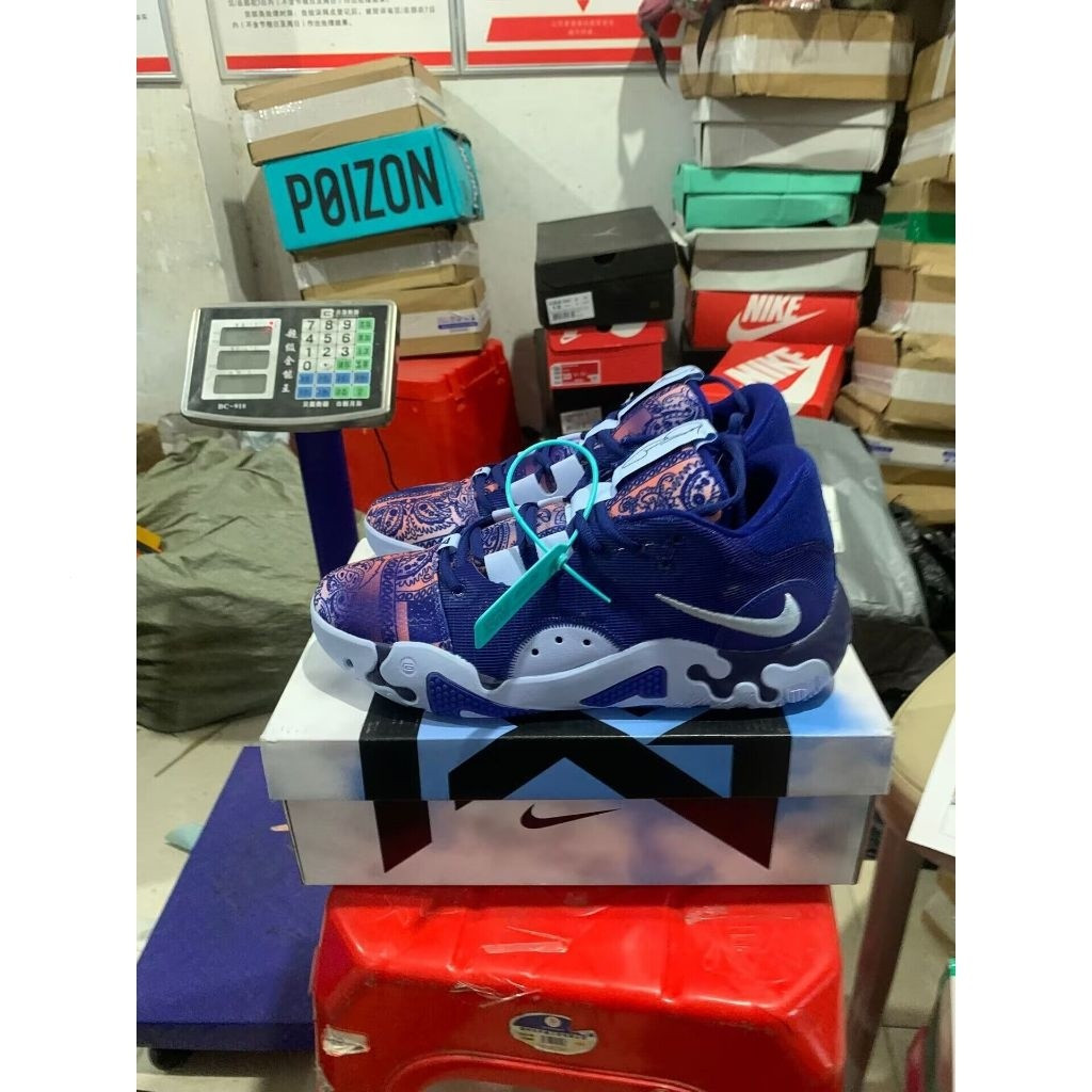 2025 รองเท้าบาสเก็ตบอล NIKE PG6 Paul George 6 Blue/Cashew PG 6 Mens Sport