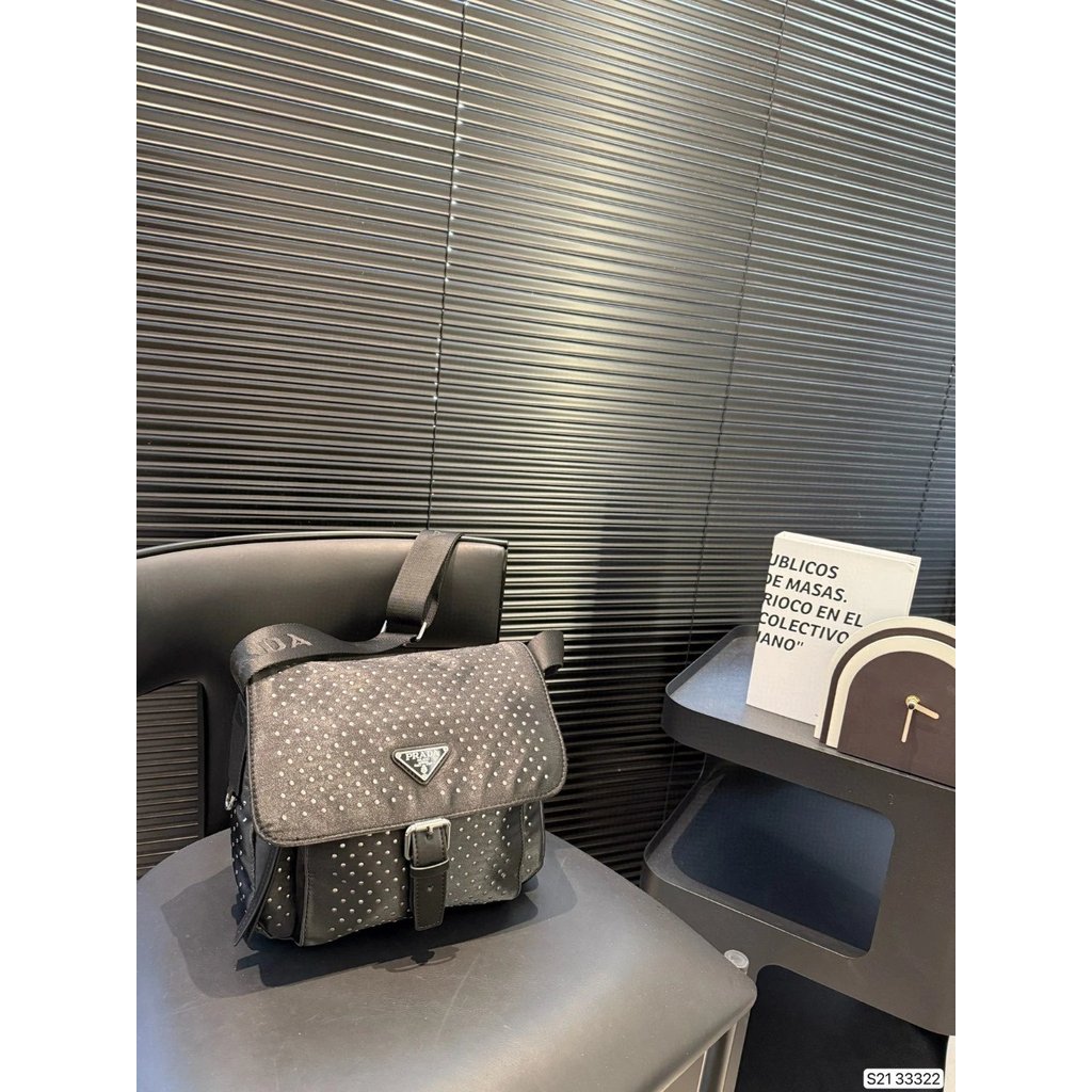 PRADA PRADA Willow Nail Messenger Bag