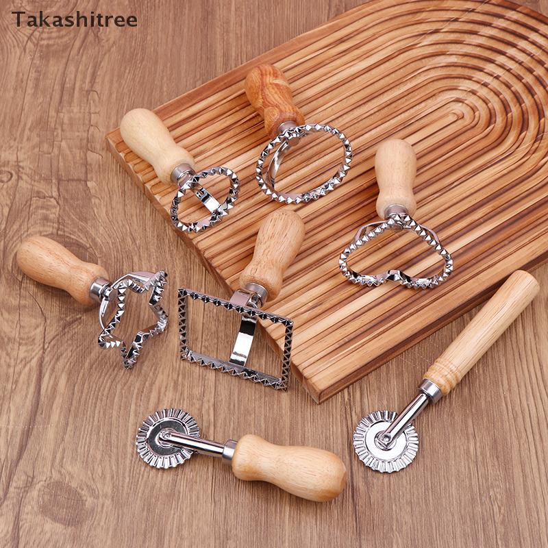 (Takashitree) Ravioli Cutter Pastry Press Mold Dumpling Lace อุปกรณ์ลายนูน Ravioli Maker แม่พิมพ์ Ra
