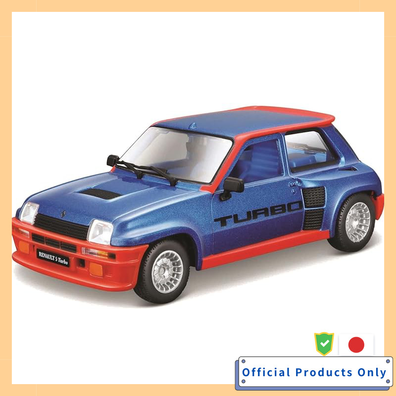 Bburago 1/24 Renault R5 Turbo Blue Diecast Car Completed Model 18-21088 BU
