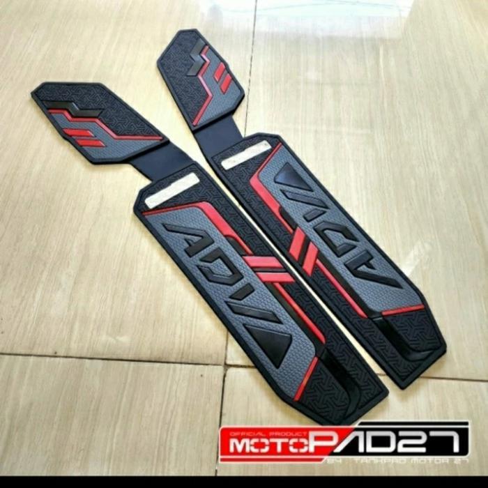 MERAH ADV 160 Borders ADV 160 พรมพักเท้ายางพรีเมี่ยม - สีแดง, ADV 160