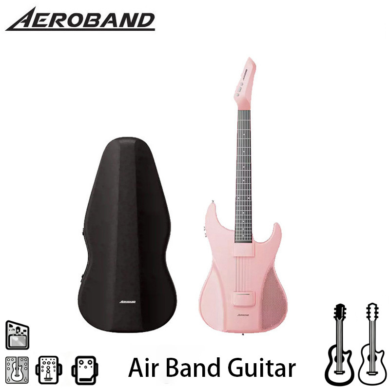 AeroBand Air Band Guitar อัจฉริยะอิเล็กทรอนิกส์เล่นและร้องเพลงกีตาร์ไร้เชือกบล็อกกึ่งอัตโนมัติและร้อ