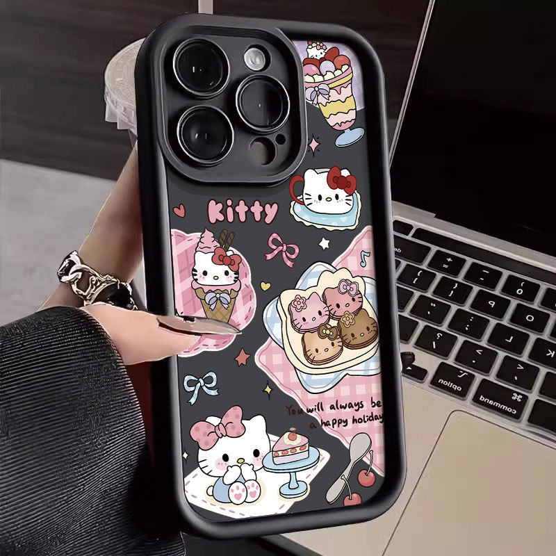 น่ารักขนม KT cat สําหรับ infinix POP 8 9 SPARK 20C สมาร์ท 7 8 9 Pro Hot 40i 50I 30I 12I สมาร์ท 5 6 9