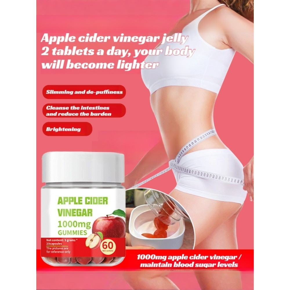 ไฮเดรตน้ําตาล (เฉพาะ) confectionery Natural qbomb วิตามินเสริม Appetite ควบคุม Apple Cider Vinegar F