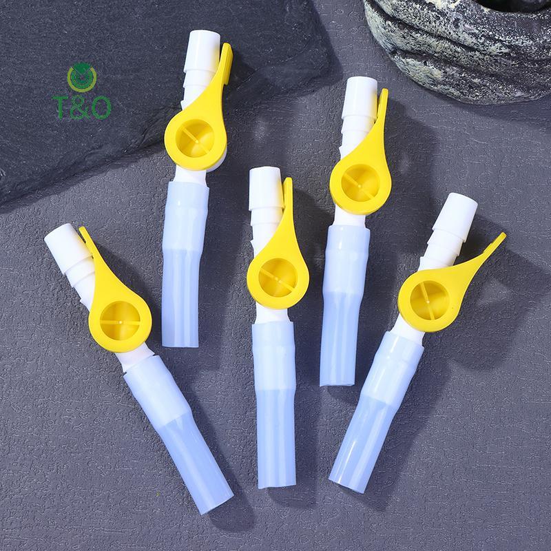 T&O 1/2/5pcsfort Flow Catheter Valve Two Way Valve - ใช้งานง่าย Lever Faucet, Tubes Optimized Forfor