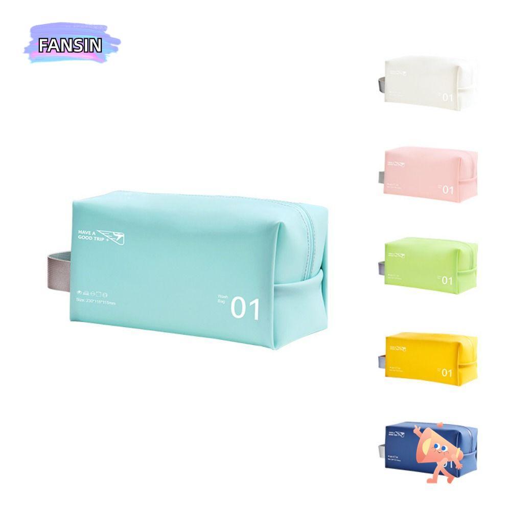 FANSIN กระเป๋าเครื่องสําอาง PVC Bag Storage Bag Simple Waterproof PVC Bag
