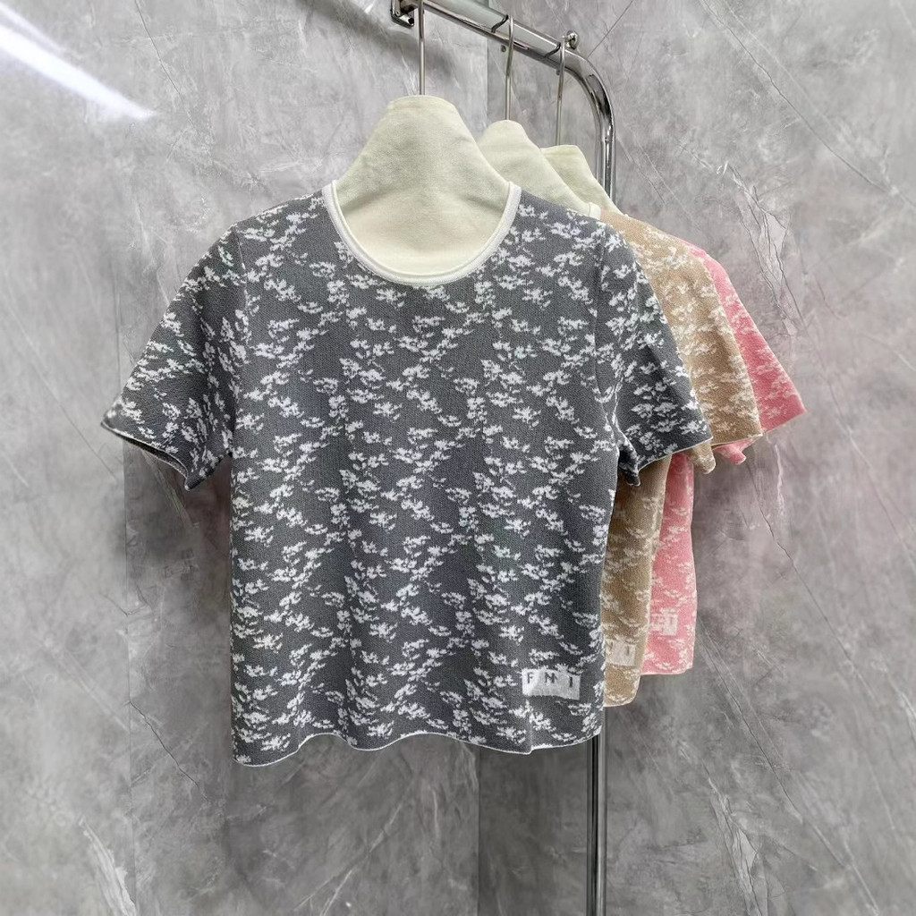 8BL9 Fen's Home Elegant Granny Style Knitted Sweater25Spring Design Sense Simple Straight Shoulder t