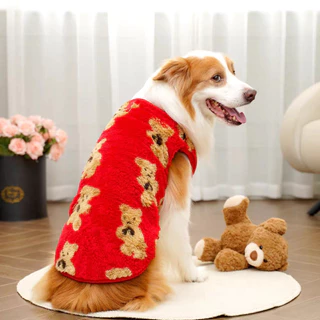 🇹🇭พร้อมส่ง🇹🇭 🐶🐕 เสื้อผ้าสำลีขนปุยนุ่มนิ่ม สำหรับ สุนัขพันธุ์กลาง ถึง หมาใหญ่