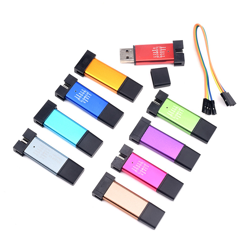 ST-LINK V2 STM8/STM32 จําลองอุปกรณ์โปรแกรมเมอร์ stlink Downloader Line Burner Tester