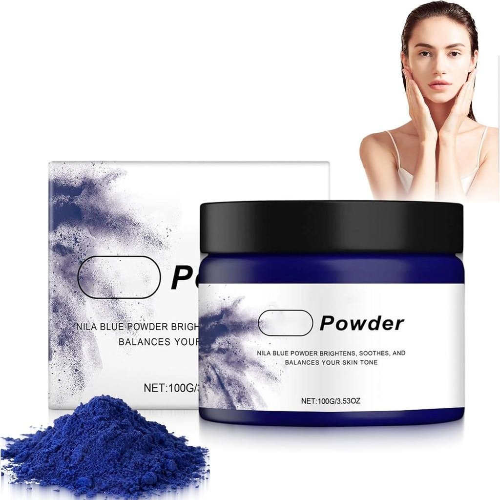 100g Moroccan Indigo Powder Moroccan Blue Powder Pore Reduction Cleansing Powder Brightening Firming