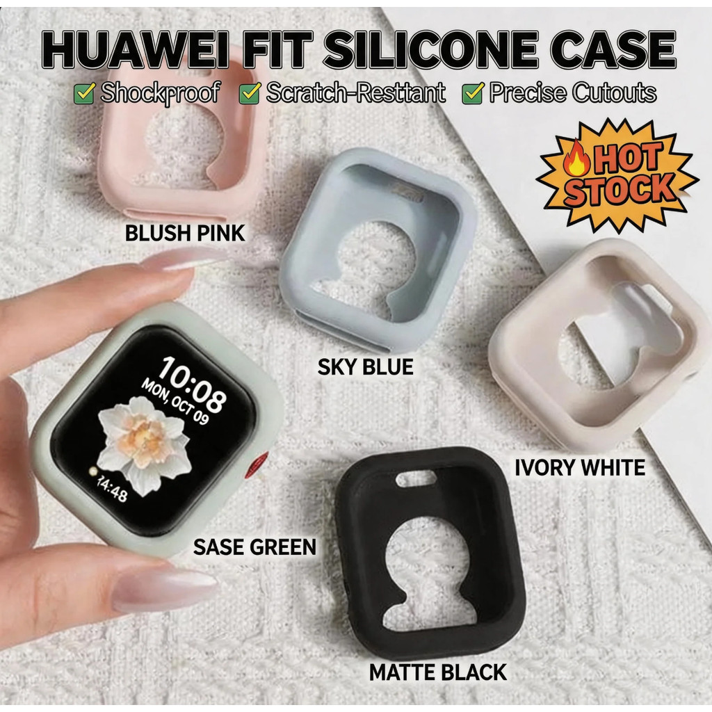 เหมาะสําหรับ Huawei Fit5pro Fit4Pro Fit5 Fit4 Fit3 เคสป้องกัน Huawei watch Fit4pro เคสป้องกันซิลิโคน