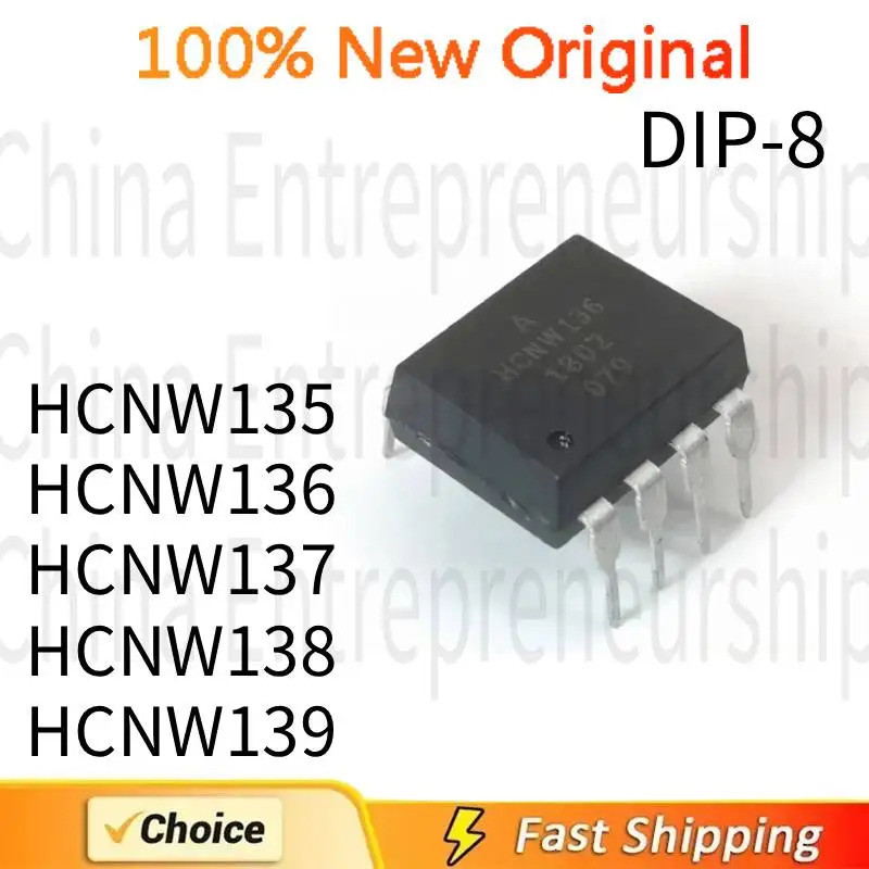 5PCS HCNW135 HCNW136 HCNW137 HCNW138 HCNW139 DIP-8 ชิป ic ขายส่ง