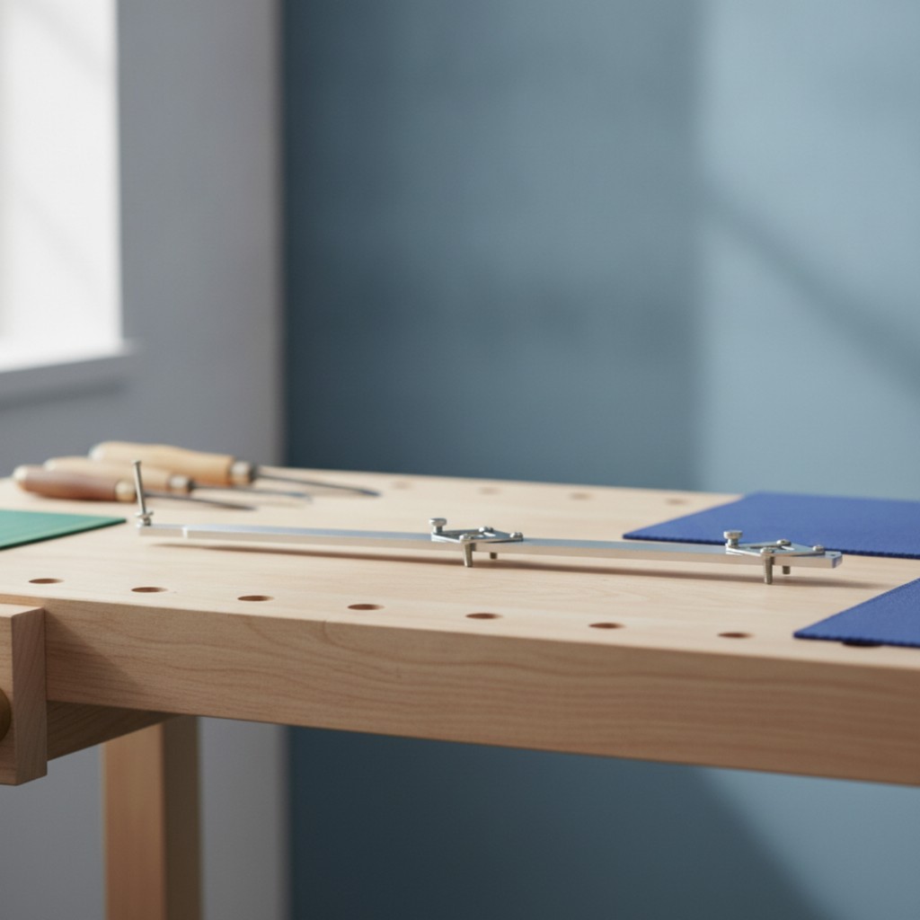 Luthier ไม้บรรทัดพร้อม Clamps อลูมิเนียมกีตาร์คอ Alignment เครื่องมือกีตาร์คอตรงขอบปรับ Gauge Brushe