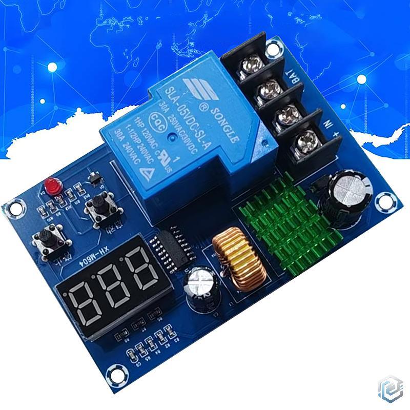 เครื่องชาร์จแบตเตอรี่6V-60V โมดูลควบคุมการชาร์จอัตโนมัติแผงป้องกันสวิตช์รีเลย์มีในสต็อก